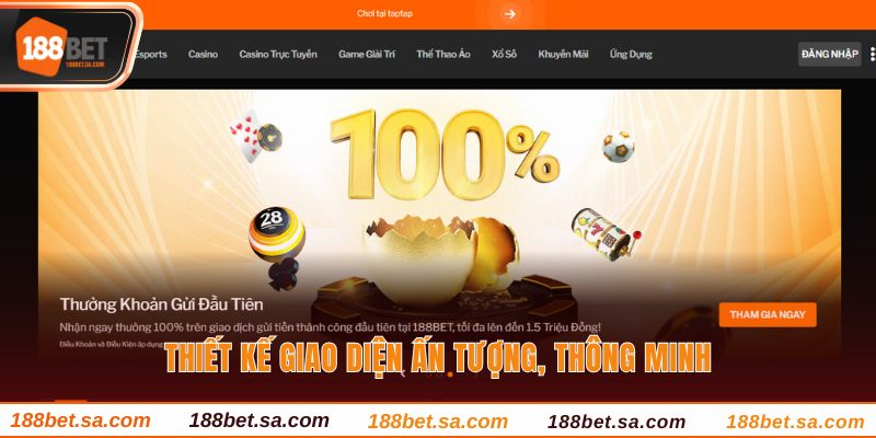 TRANG CHỦ 45 Thiết kế giao diện ấn tượng, thông minh